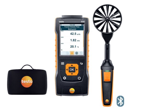 testo 440 100 mm Vane Kit with Bluetooth® Air Quality monitoring tool