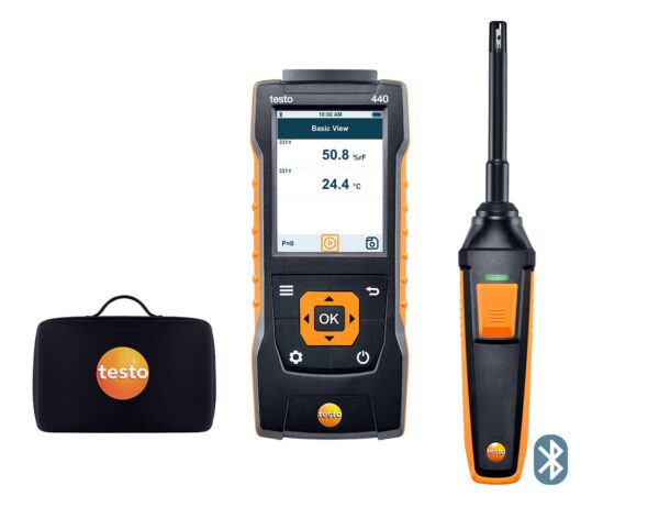 Testo 440 Humidity Kit With Bluetooth® | Air quality monitor