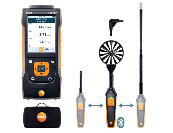 Testo 440 Delta P Air Flow ComboKit 2 Air quality monitor