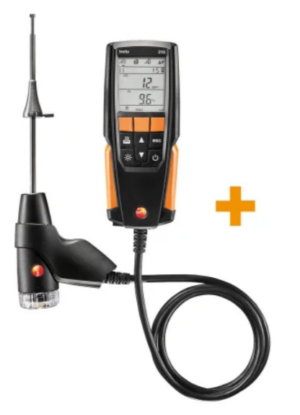 Testo 310 Flue Gas Analyzer (CO, CO2, O2) for Basic Heating System Checks