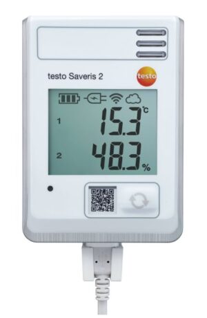 Testo Saveris 2-H1 - WiFi data logger with display and integrated temperature and humidity probe